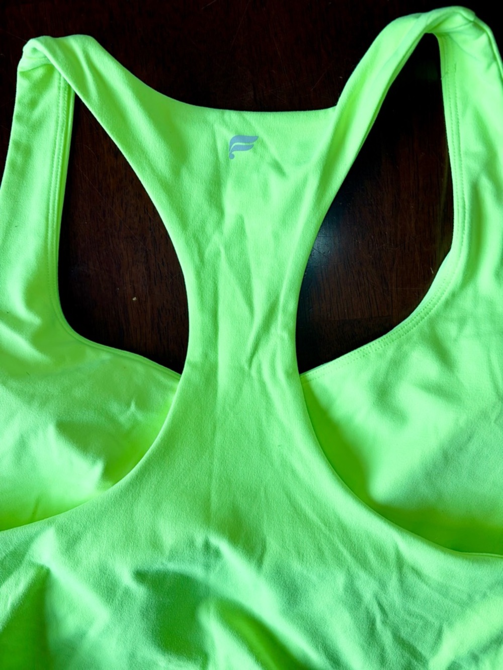Fabletics Neon Green Racerback Sports Bra